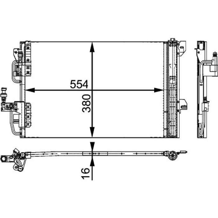 MAHLE Kondensator, Klimaanlage AC 665 000P MAHLE Kondensator, Klimaanlage AC 665 000P