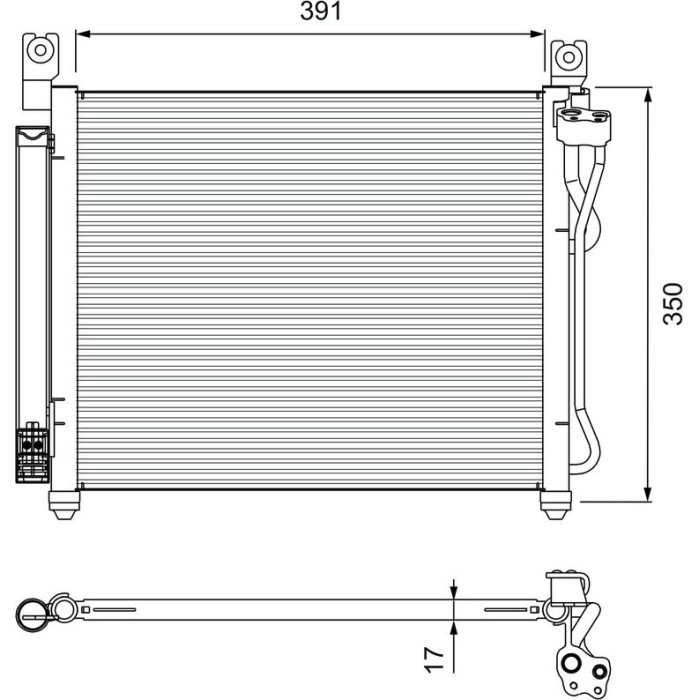 Valeo Klimakondensator 814299