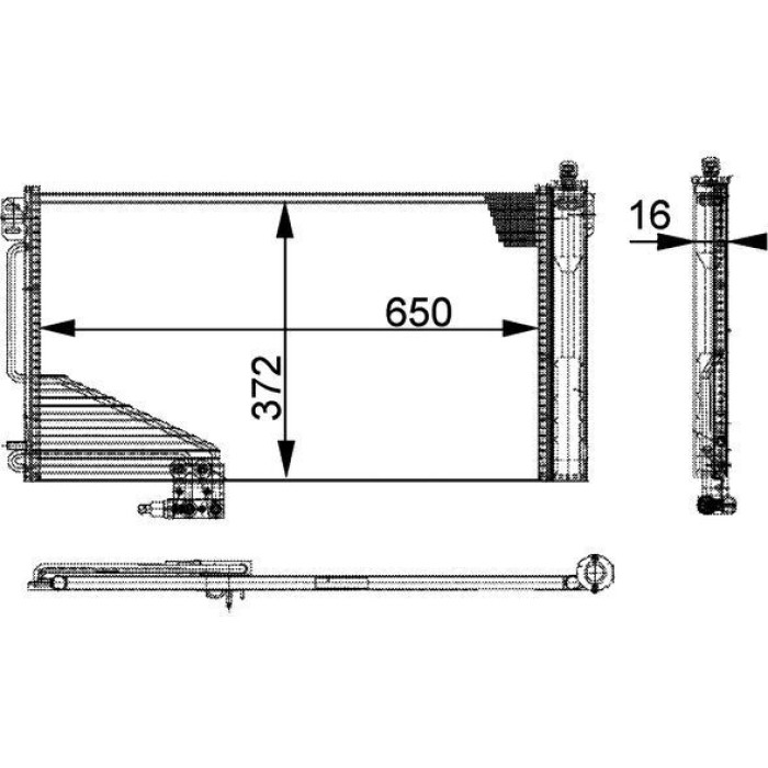 MAHLE Kondensator, Klimaanlage AC 347 000P MAHLE Kondensator, Klimaanlage AC 347 000P