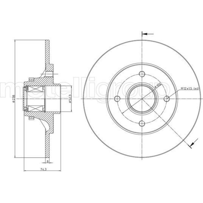 Cifam Bremsscheibe 800-516 Cifam Bremsscheibe 800-516
