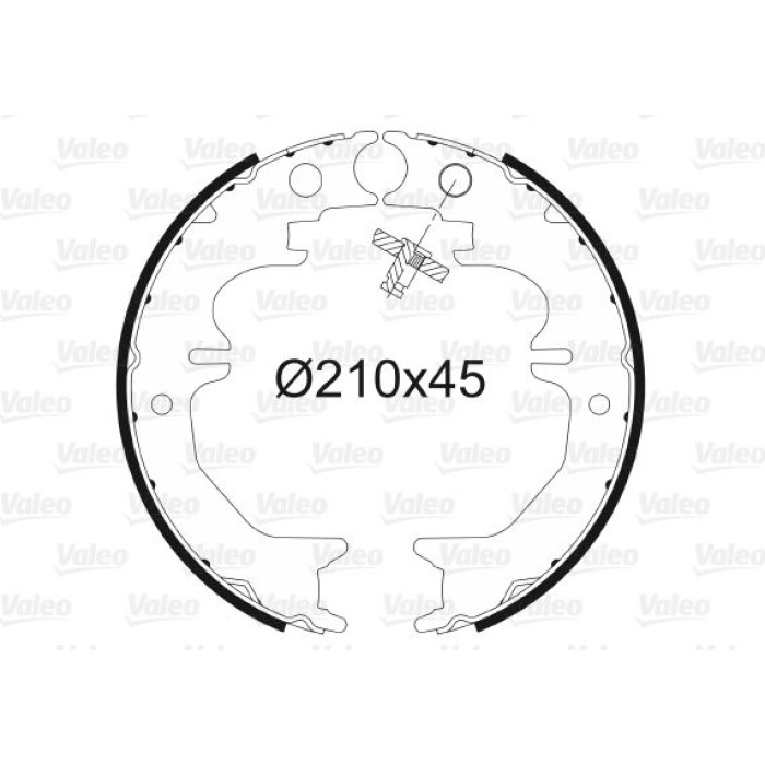 Valeo Bremsbacken 564142 Valeo Bremsbacken 564142