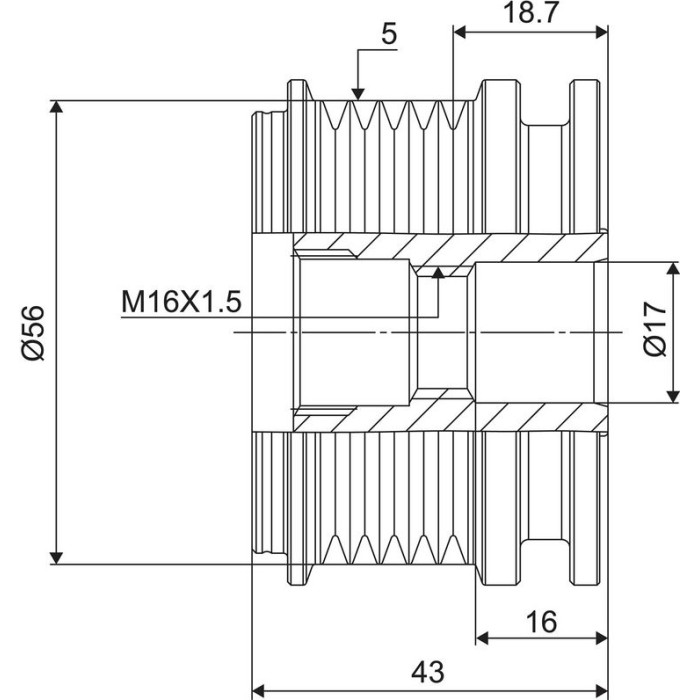 588066 Valeo Lichtmaschinenfreilauf 588066 588066 Valeo Lichtmaschinenfreilauf 588066