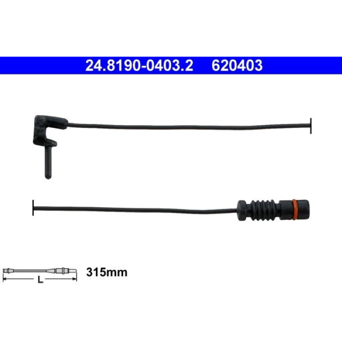 ATE Bremsbelagverschleißsensor 24.8190-0403.2 ATE Bremsbelagverschleißsensor 24.8190-0403.2