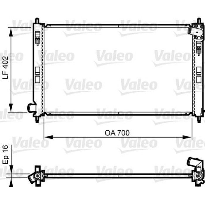 Valeo Motorkühler 735575 Valeo Motorkühler 735575