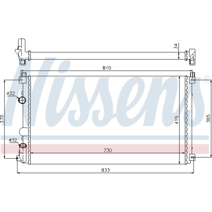 Nissens Wasserkühler PKW 63819