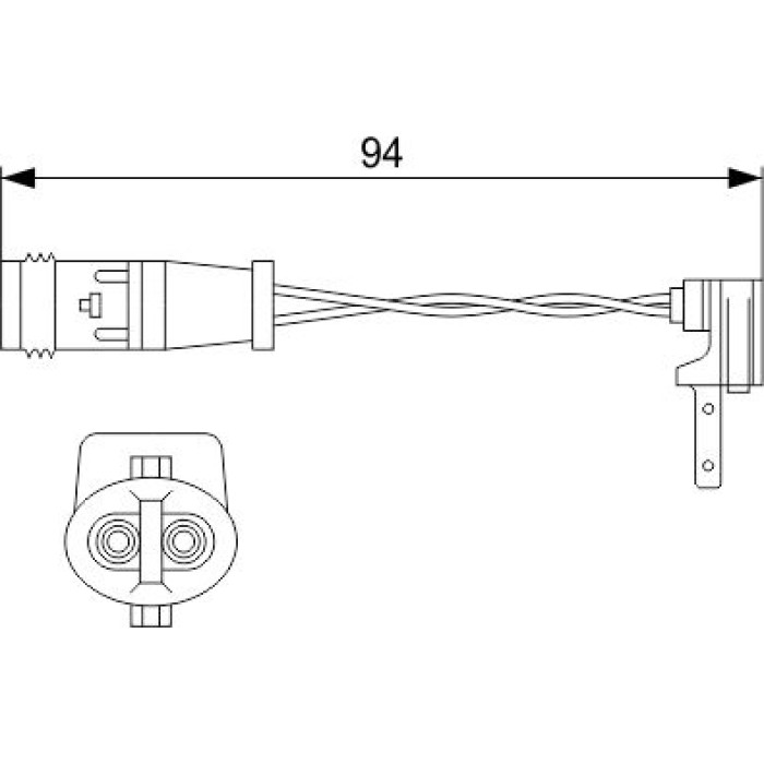Bosch Bremsbelagverschleißsensor 1987474553