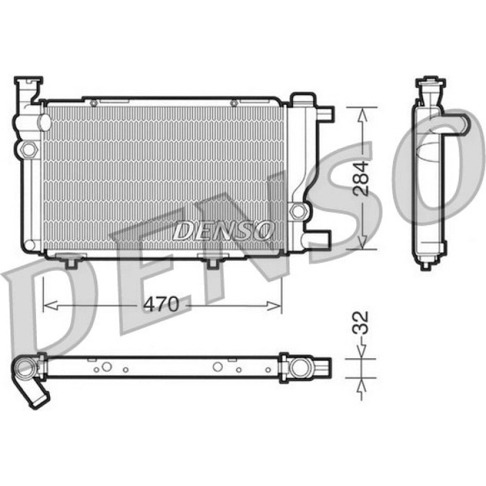 Denso Motorkühler DRM21013 Denso Motorkühler DRM21013