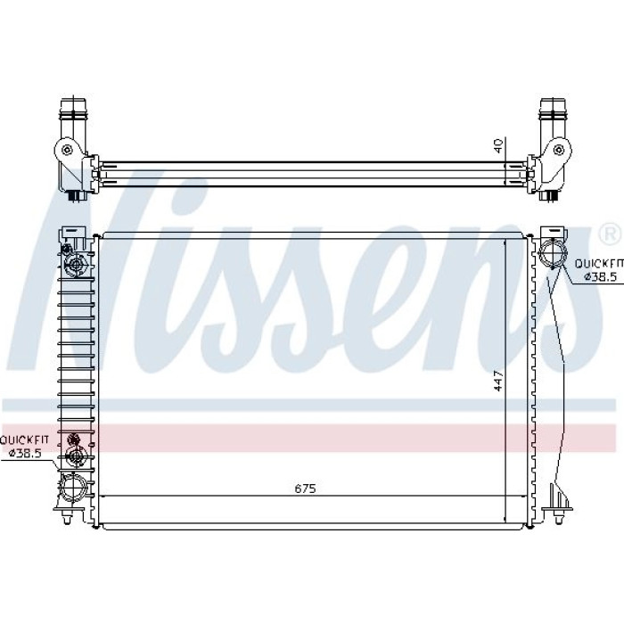 Nissens Wasserkühler PKW 60328