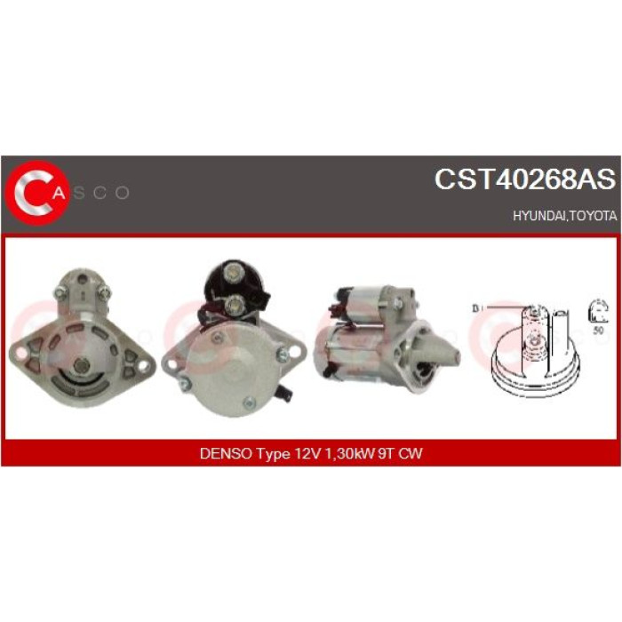 CASCO Anlasser CST40268AS CASCO Anlasser CST40268AS