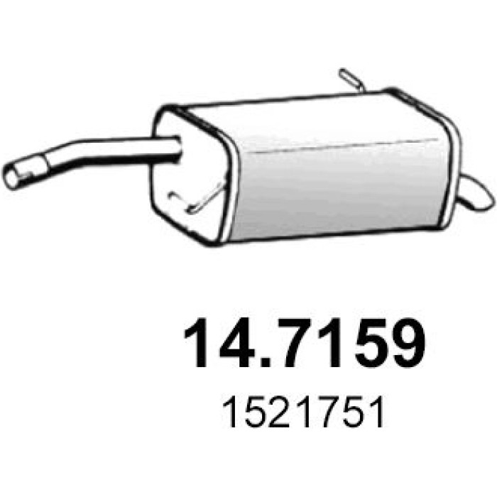 ASSO Endschalldämpfer 14.7159 ASSO Endschalldämpfer 14.7159