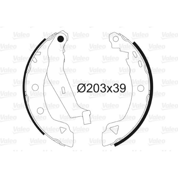 Valeo Bremsbacken 562589 Valeo Bremsbacken 562589