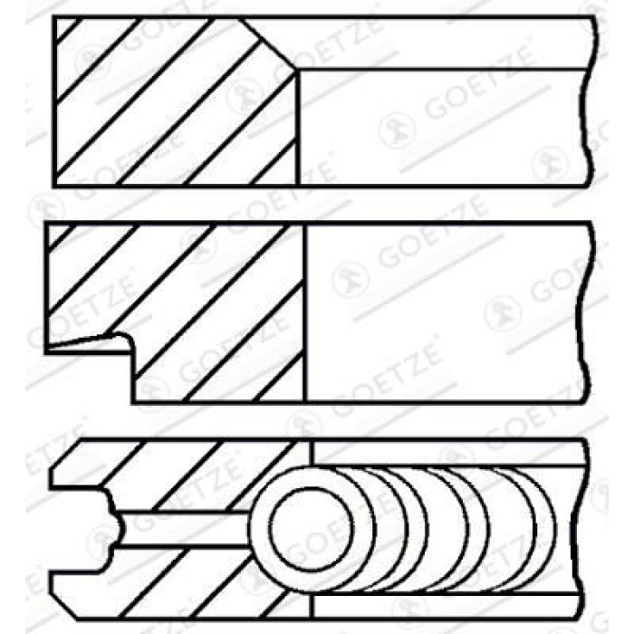 GOETZE ENGINE Kolbenring 08-173800-00 GOETZE ENGINE Kolbenring 08-173800-00
