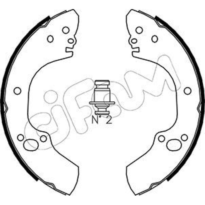 CIFAM Bremsbackensatz 153-312 CIFAM Bremsbackensatz 153-312