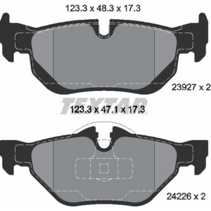 Textar Bremsbelagsatz 2392701