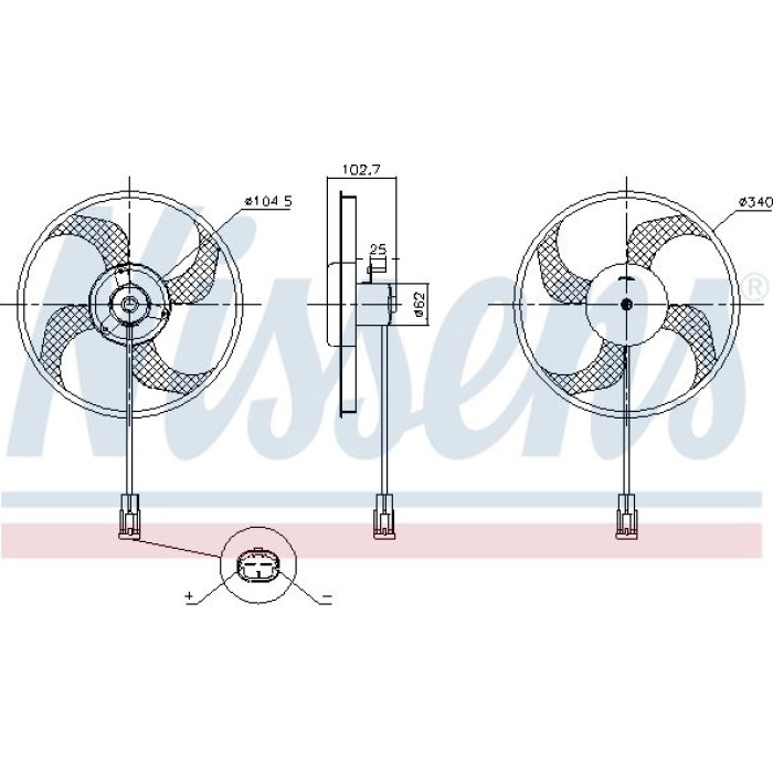 Nissens Kühlerlüfter PKW 85947