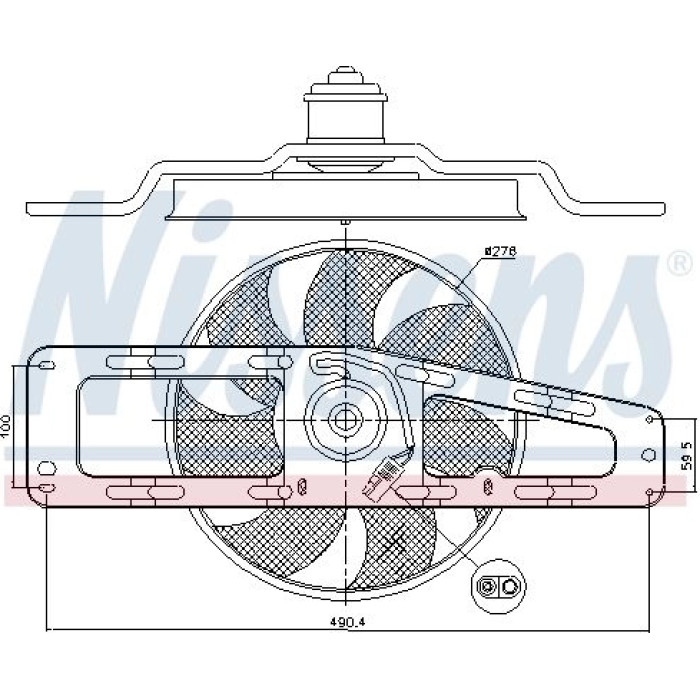 Nissens Kühlerlüfter PKW 85498 Nissens Kühlerlüfter PKW 85498