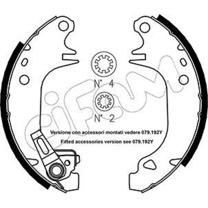 CIFAM Bremsbackensatz 153-320Y CIFAM Bremsbackensatz 153-320Y