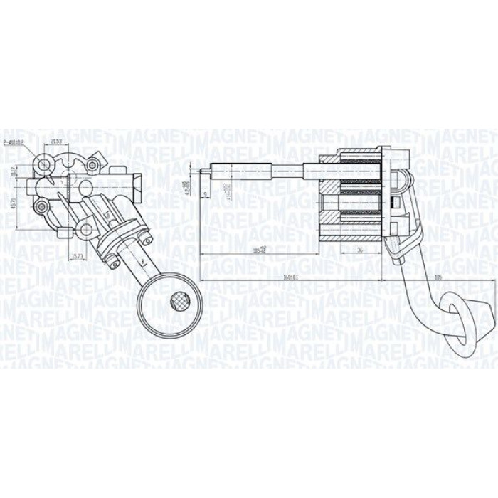 Magneti Marelli Ölpumpe OP0057 Magneti Marelli Ölpumpe OP0057