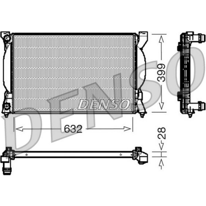 Denso Motorkühler DRM02033 Denso Motorkühler DRM02033