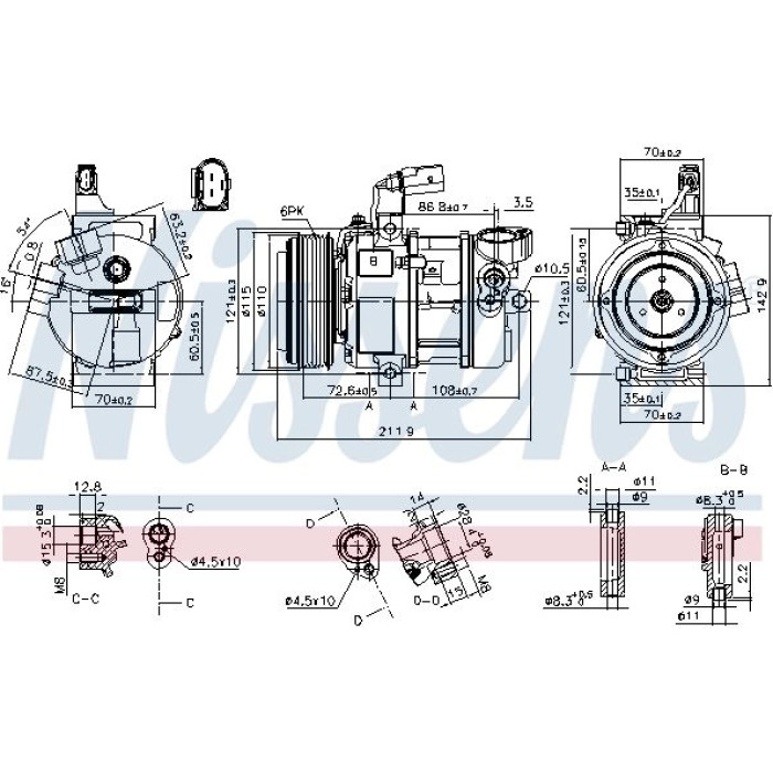 Nissens Klimakompressor PKW 890087