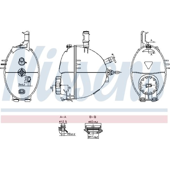 Nissens Kühlmittel-Ausgleichsbehälter 996279 Nissens Kühlmittel-Ausgleichsbehälter 996279