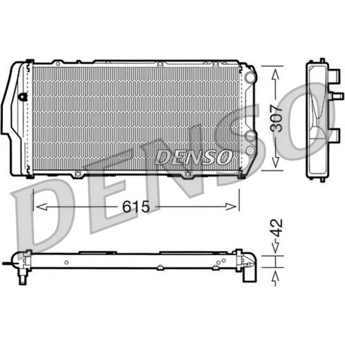 Denso Motorkühler DRM02003 Denso Motorkühler DRM02003