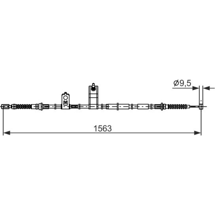 Bosch Handbremsseil 1987482897 Bosch Handbremsseil 1987482897