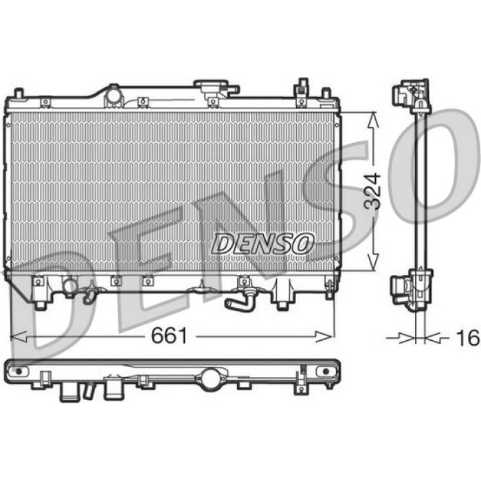 Denso Motorkühler DRM50017 Denso Motorkühler DRM50017