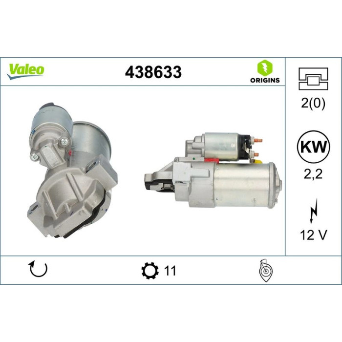 Valeo Anlasser 438633