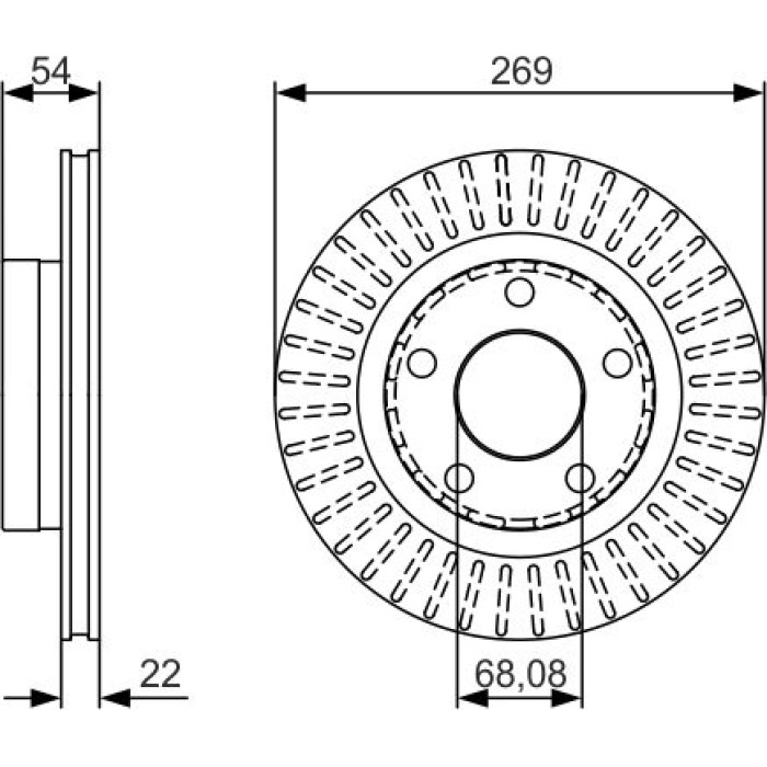 Bosch Bremsscheibe 0 986 479 A42 Bosch Bremsscheibe 0 986 479 A42