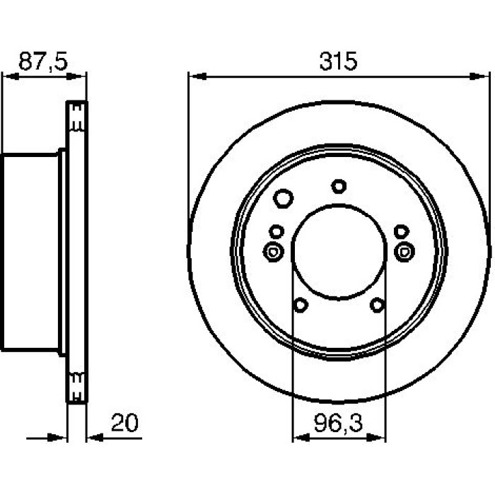 Bosch Bremsscheibe Hinterachse 0 986 479 232 Bosch Bremsscheibe Hinterachse 0 986 479 232