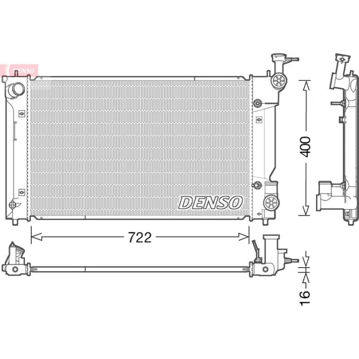 Denso Motorkühler DRM50098 Denso Motorkühler DRM50098