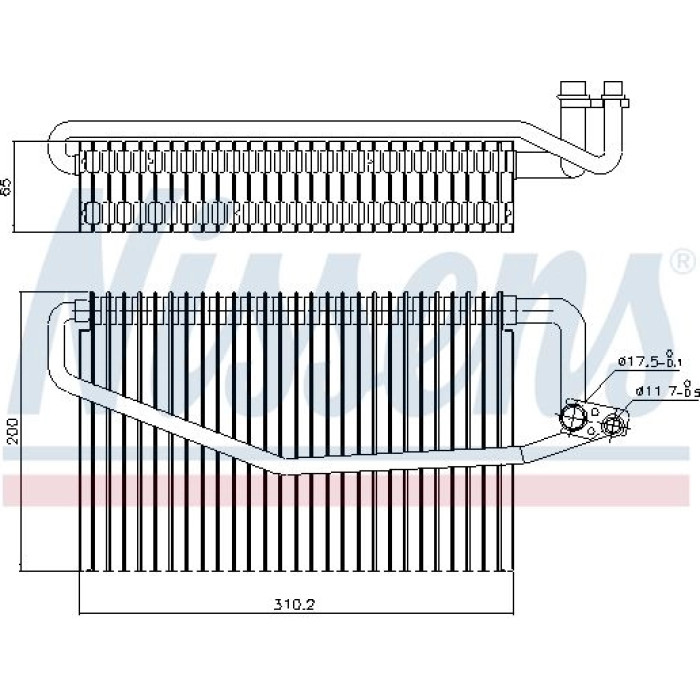 Nissens Klimaverdampfer PKW 92245 Nissens Klimaverdampfer PKW 92245