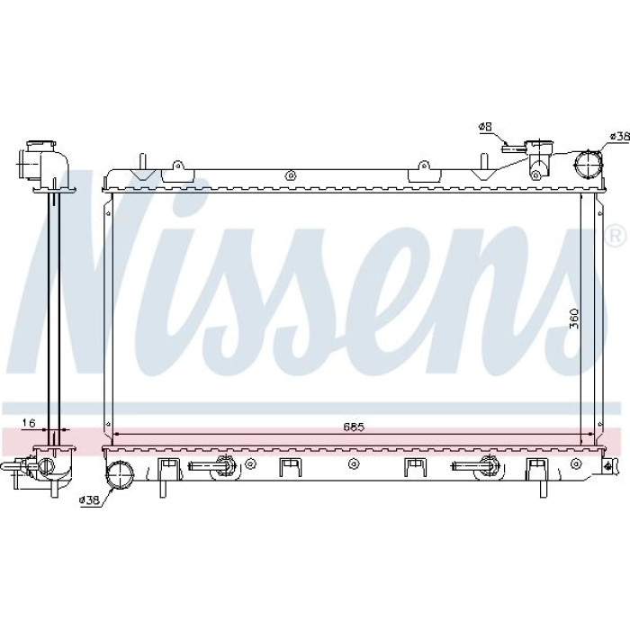 Nissens Wasserkühler PKW 67715 Nissens Wasserkühler PKW 67715