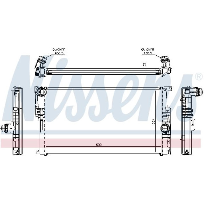 Nissens Wasserkühler PKW 60816 Nissens Wasserkühler PKW 60816
