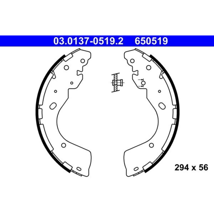 ATE Bremsbacken 03.0137-0519.2 ATE Bremsbacken 03.0137-0519.2