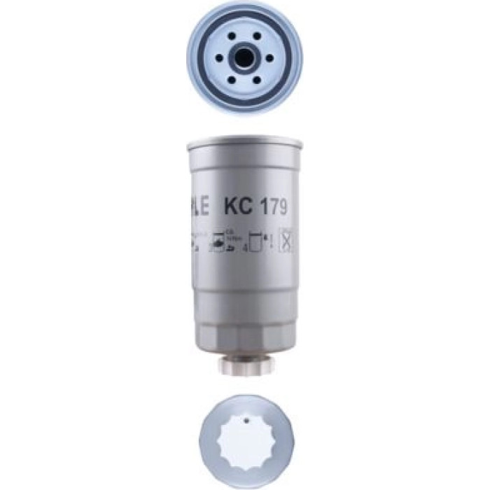 KC 179 MAHLE Kraftstofffilter KC 179, Anschraubfilter, Höhe 176 mm – u. a. für Fiat Multipla (186_), Punto (188_), Van (186_) – OE Nummer 46807036 - l KC 179 MAHLE Kraftstofffilter KC 179, Anschraubfilter, Höhe 176 mm – u. a. für Fiat Multipla (186_), Punto (188_), Van (186_) – OE Nummer 46807036 - l