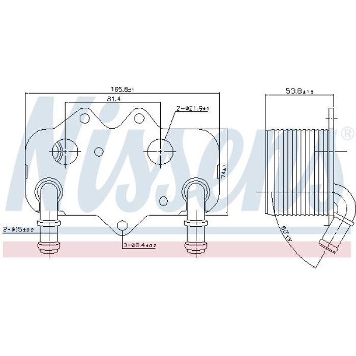 Nissens Ölkühler PKW 90781 Nissens Ölkühler PKW 90781