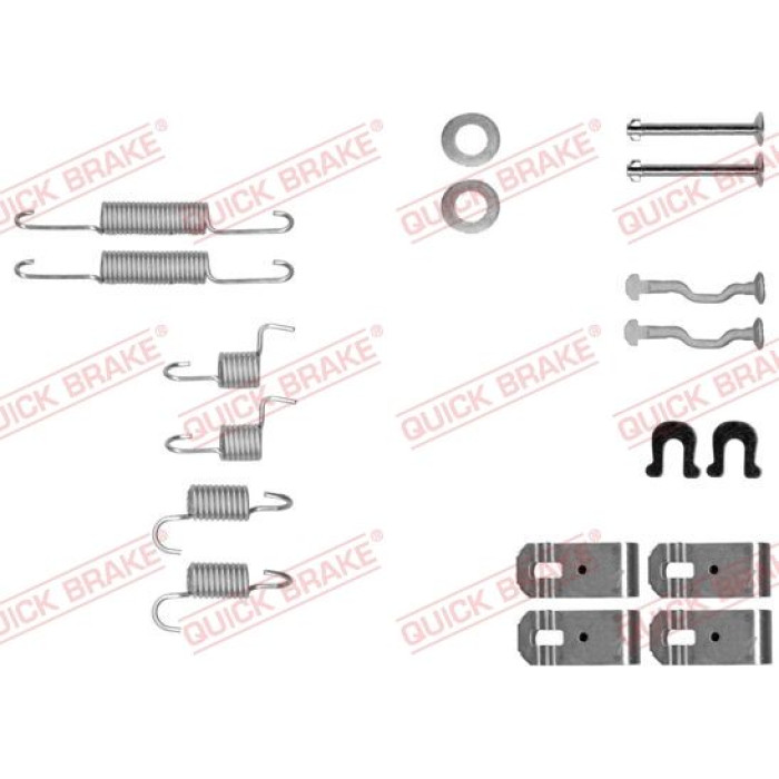 Quick Brake Zubehörsatz für Trommelbremsbacken 105-0028 Quick Brake Zubehörsatz für Trommelbremsbacken 105-0028
