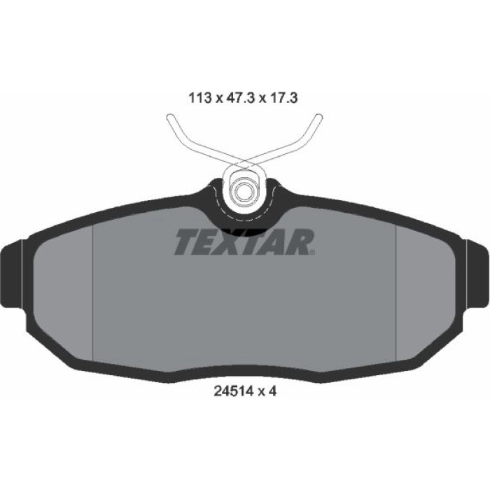 Textar Bremsbelagsatz 2451401
