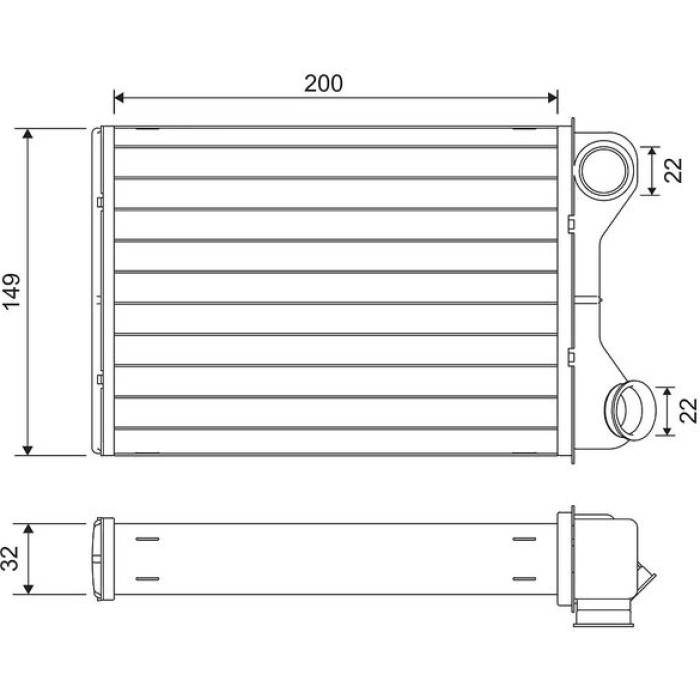 Valeo Wärmetauscher 811569 Valeo Wärmetauscher 811569