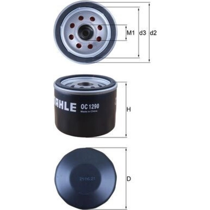 Mahle Original Ölfilter OC 1290 Mahle Original Ölfilter OC 1290