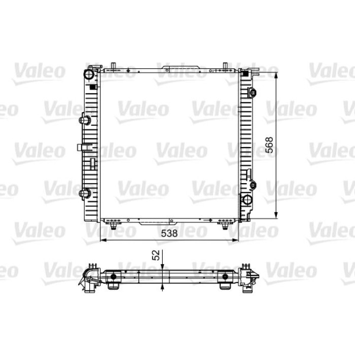 Valeo Motorkühler 732459 Valeo Motorkühler 732459