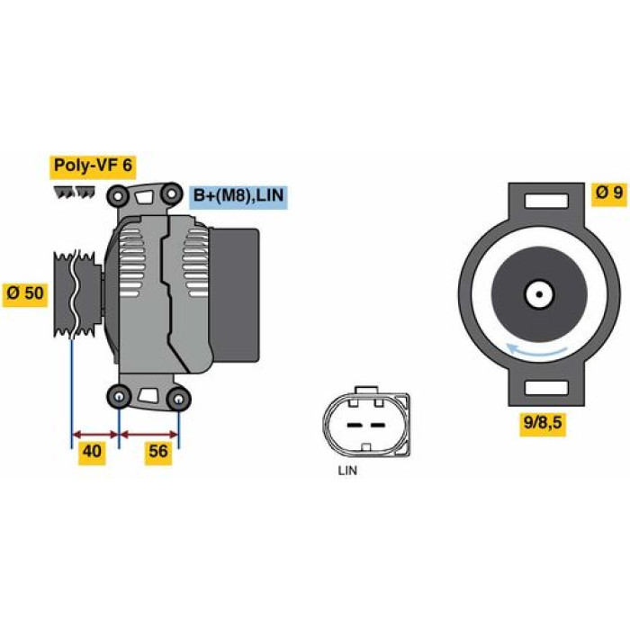 Bosch Generator 0121715129 Bosch Generator 0121715129