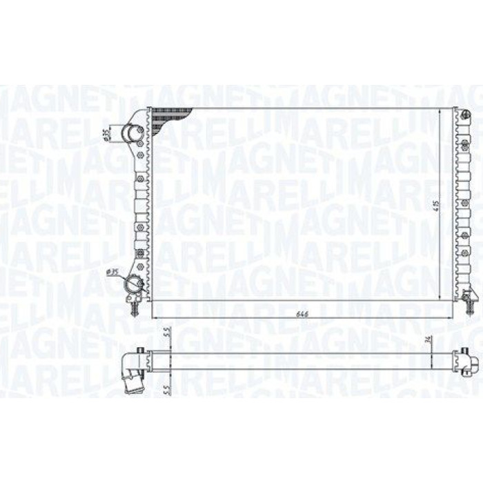 Magneti Marelli Motorkühler 350213194400 Magneti Marelli Motorkühler 350213194400