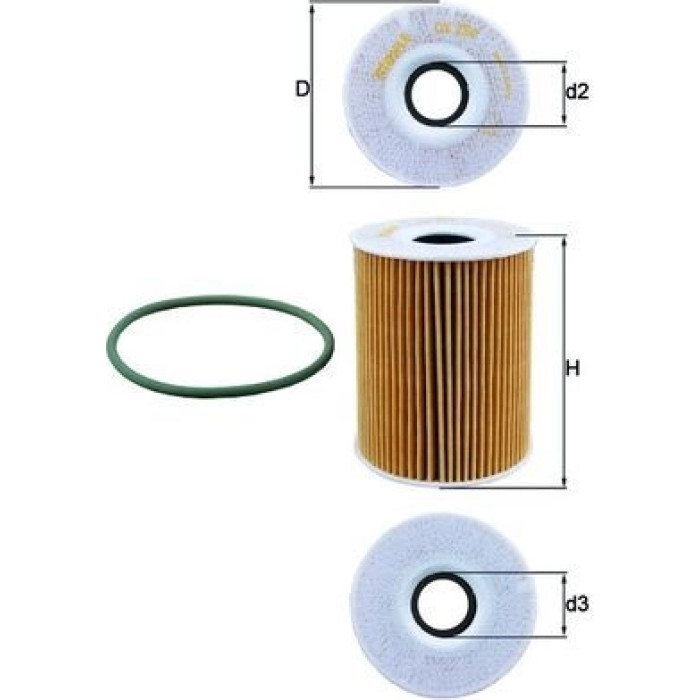 Mahle Original Ölfilter OX 254D5 Mahle Original Ölfilter OX 254D5