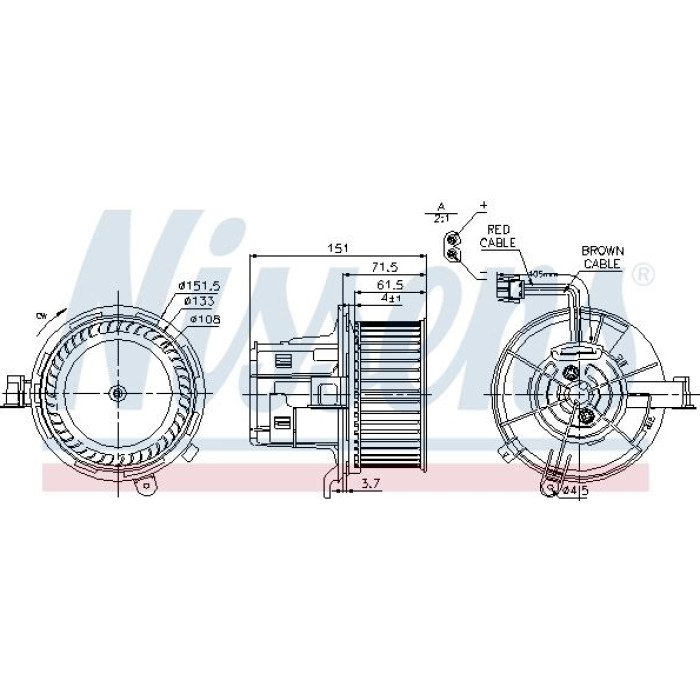 Nissens Innenraumgebläse 87109 Nissens Innenraumgebläse 87109