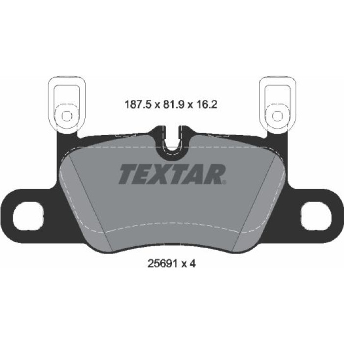Textar Bremsbelagsatz 2569103 Textar Bremsbelagsatz 2569103