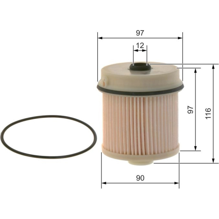 Bosch Kraftstofffiltereinsatz F 026 402 216