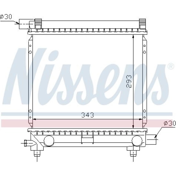 Nissens Wasserkühler PKW 62551 Nissens Wasserkühler PKW 62551